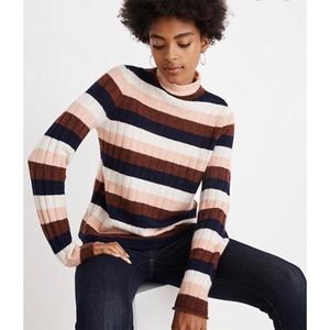 NWT Madewell Striped Evercrest Sweater